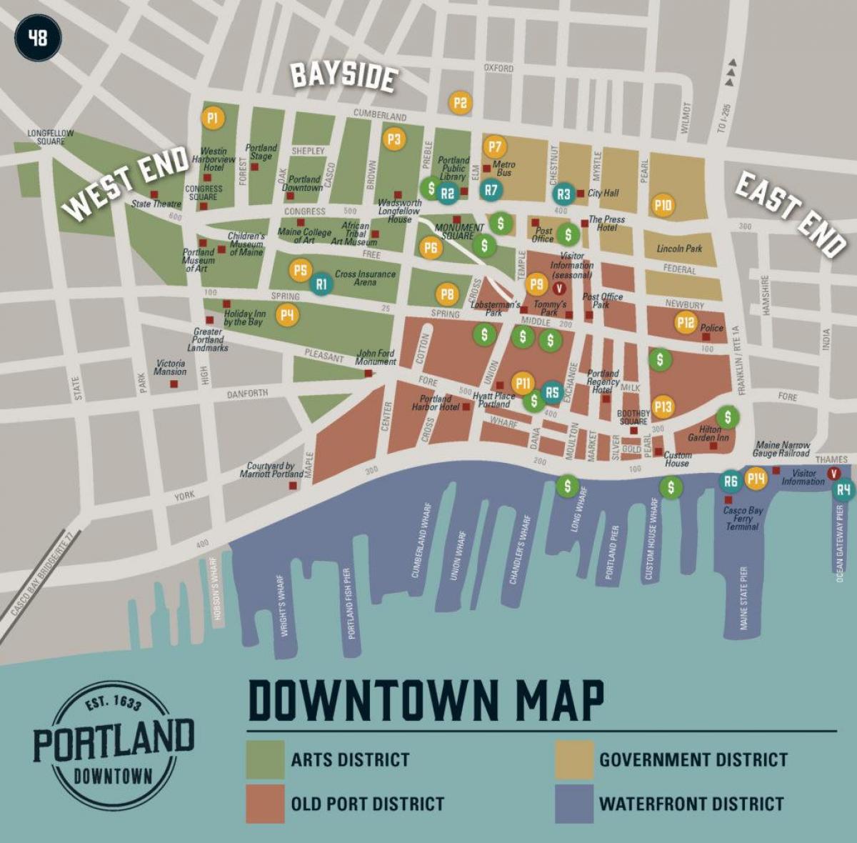 რუკა app Portland