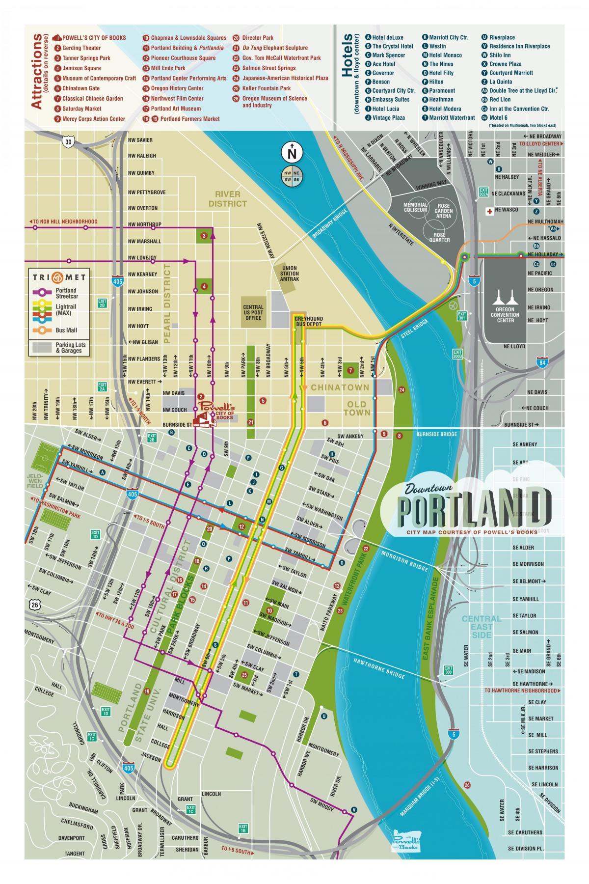 რუკა Portland სია